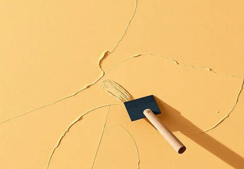 Application d'un enduit décoratif à la lisseuse sur un mur